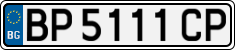 License plate of Bulgaria, Cars