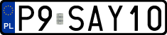 License plates of Poland, Vanity Plates