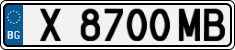 License plate of Bulgaria, Cars