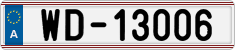 License plate of Austria, Diplomatic