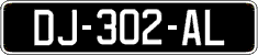 French license plate, SIV (oldtimers)