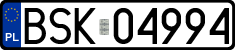 License plates of Poland, Regular car plates