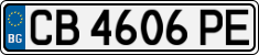 License plate of Bulgaria, Cars