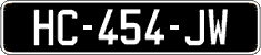 French license plate, SIV (oldtimers)