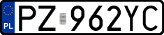 License plates of Poland, Regular car plates