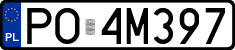 License plates of Poland, Regular car plates