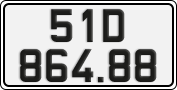 License plate of Vietnam, Cars