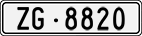 License plate of Switzerland, Cars