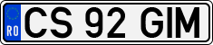 License plate of Romania, Regular plates