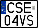License plates of Poland, Special vehicles and motorcycles