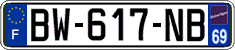 French license plate, SIV (ordinary)