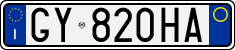 License plate of Italy, Cars (1994 year series)