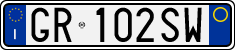 License plate of Italy, Cars (1994 year series)