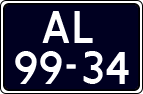 License plate of the Netherlands, Imported oldtimers (cars)