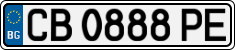 License plate of Bulgaria, Cars