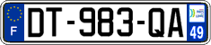 French license plate, SIV (ordinary)