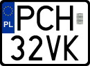 License plates of Poland, Special vehicles and motorcycles