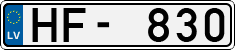 License plate of Latvia, Regular car plates