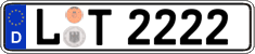 German license plate, Regular plates