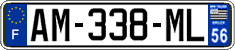 French license plate, SIV (ordinary)