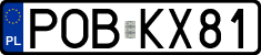 License plates of Poland, Regular car plates