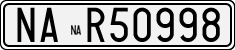 License plate of Italy, Cars (1927 year series)