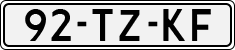 License plate of the Netherlands, Cars