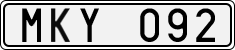 License plate of Sweden, Regular plates