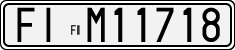 License plate of Italy, Cars (1927 year series)