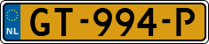 License plate of the Netherlands, Cars