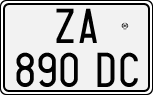 License plate of Italy, Cars (1994 year series)