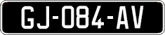 French license plate, SIV (oldtimers)
