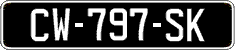 French license plate, SIV (oldtimers)