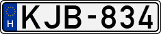 license plates of Hungary, Cars (1990)