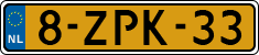 License plate of the Netherlands, Cars