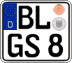 German license plate, Regular plates