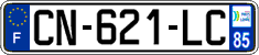 French license plate, SIV (ordinary)