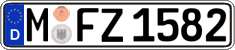 German license plate, Regular plates