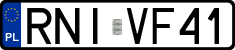 License plates of Poland, Regular car plates