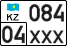 License plate Kazakhstan, Private owners (2012)