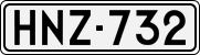 License plate of Finland, Cars