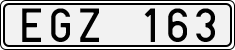 License plate of Sweden, Regular plates