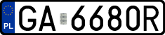 License plates of Poland, Regular car plates