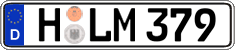 German license plate, Regular plates