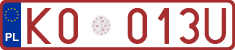License plates of Poland, Provisional and testing
