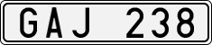 License plate of Sweden, Regular plates