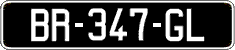 French license plate, SIV (oldtimers)