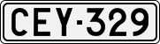 License plate of Finland, Cars
