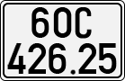 License plate of Vietnam, Cars
