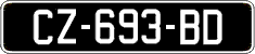 French license plate, SIV (oldtimers)